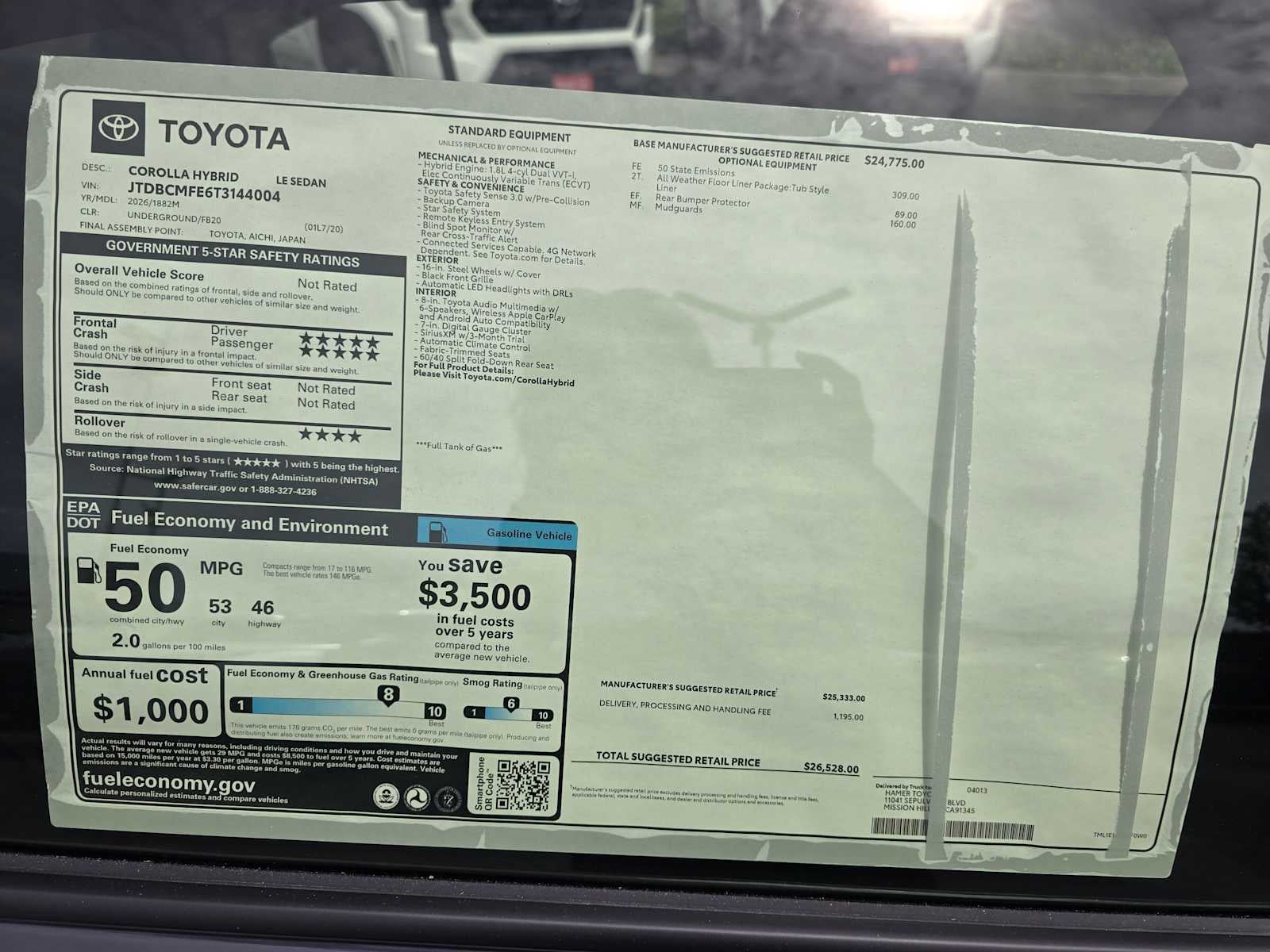 2026 Toyota Corolla Hybrid LE