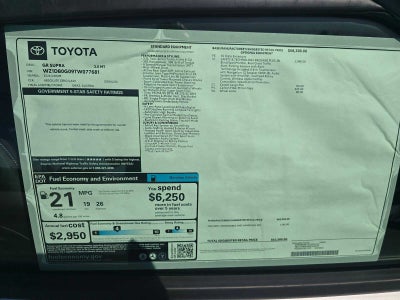 2026 Toyota GR Supra 3.0 MT