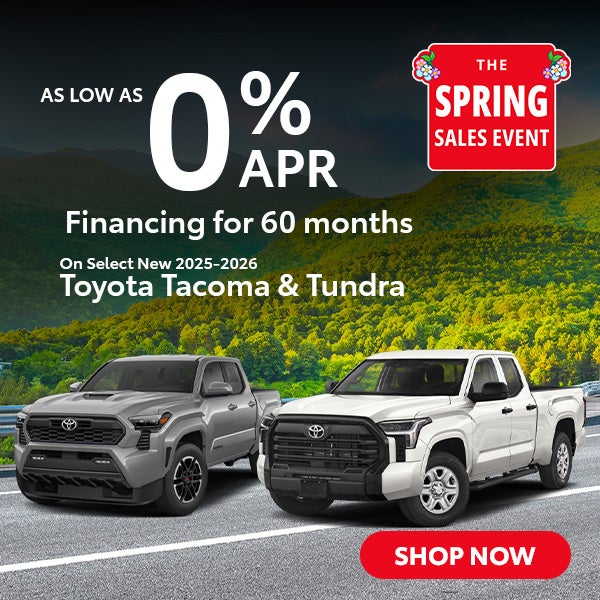 Select New 2025-2026 Tacoma & Tundra
