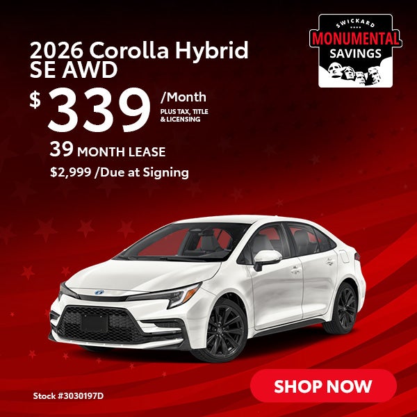 2026 Corolla Hybrid SE AWD