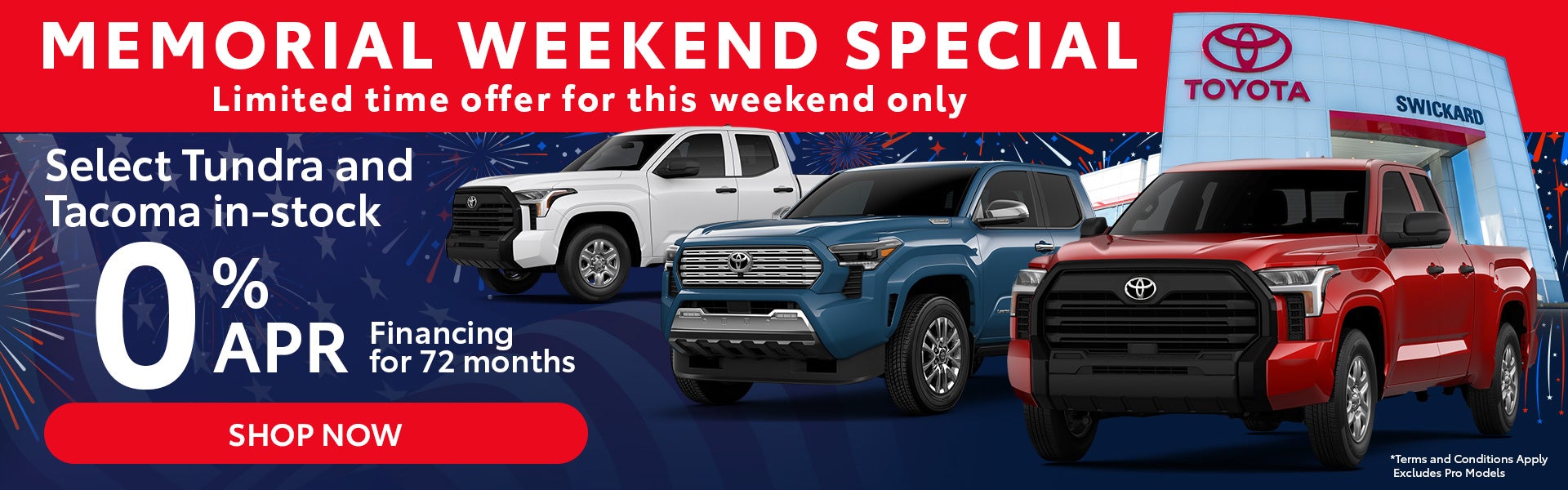Memorial weekend special