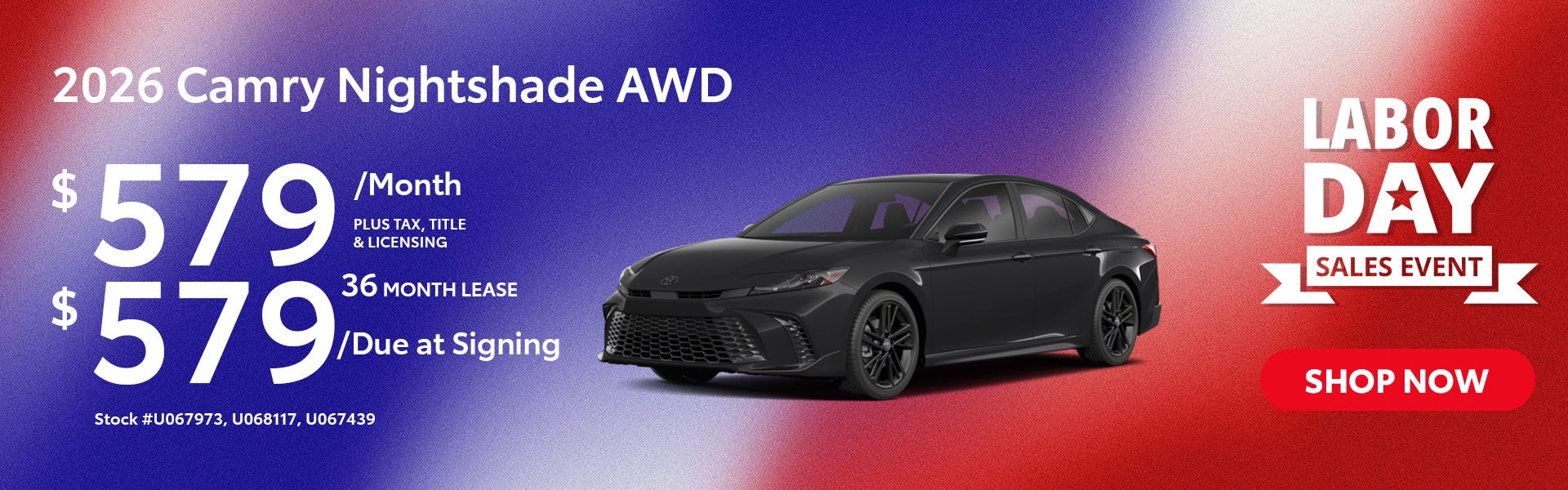 2026 Toyota Camry Nightshade AWD