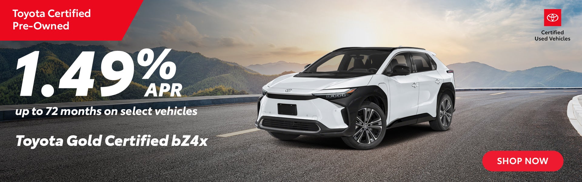 1.49% APR financing up to 72mo.